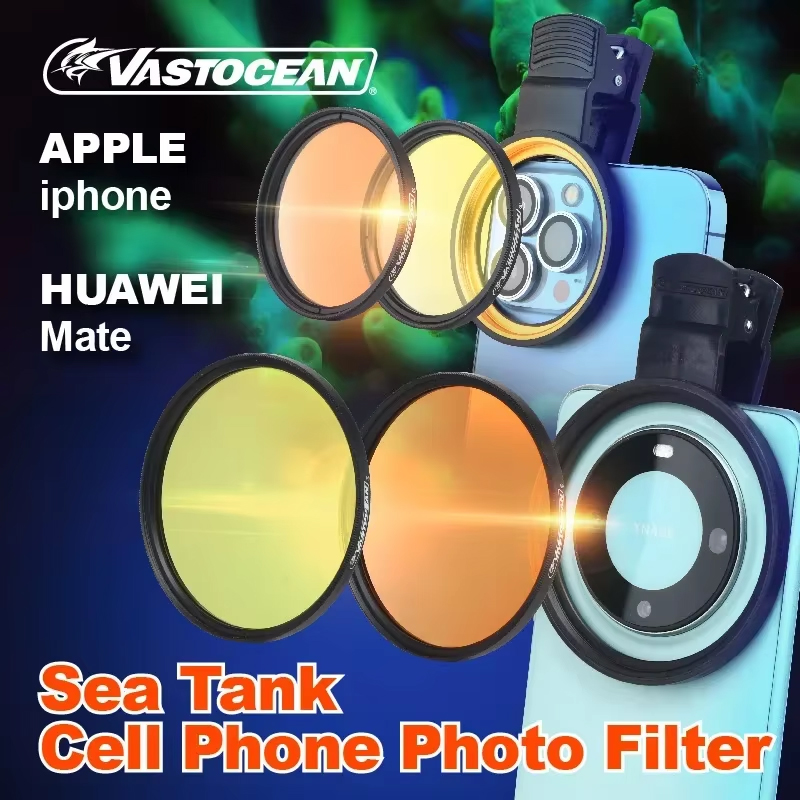 Photo Develop Tank - Vastocean マリンタンクフィルター海水サンゴタンク写真デブルーライトマクロ写真神レンズ携帯電話クリップ