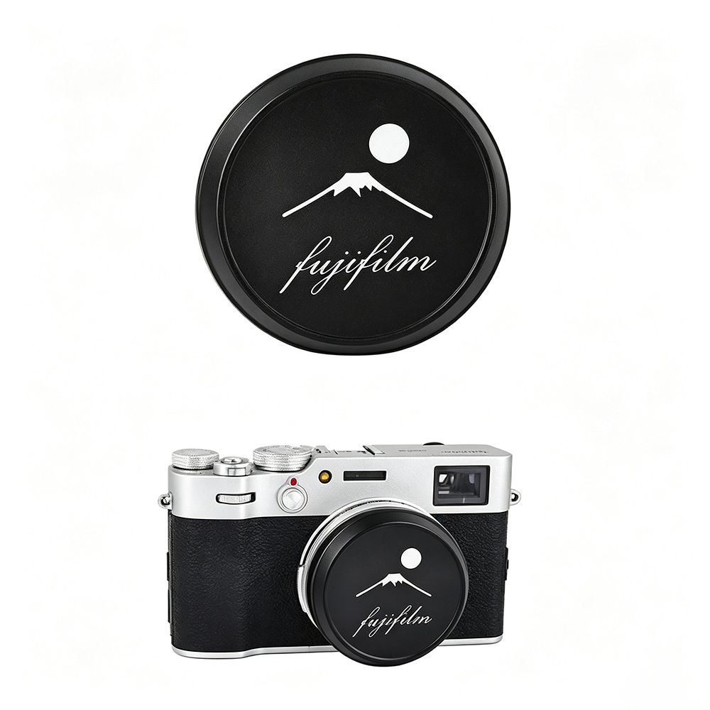 Lens Cap Vintage - ヴィンテージメタルレンズキャップ富士フイルム X100/X100V/X100VI/X100S/X100T/X100F/X70 カメラ EVA ソフト裏地防塵フロントレンズカバー