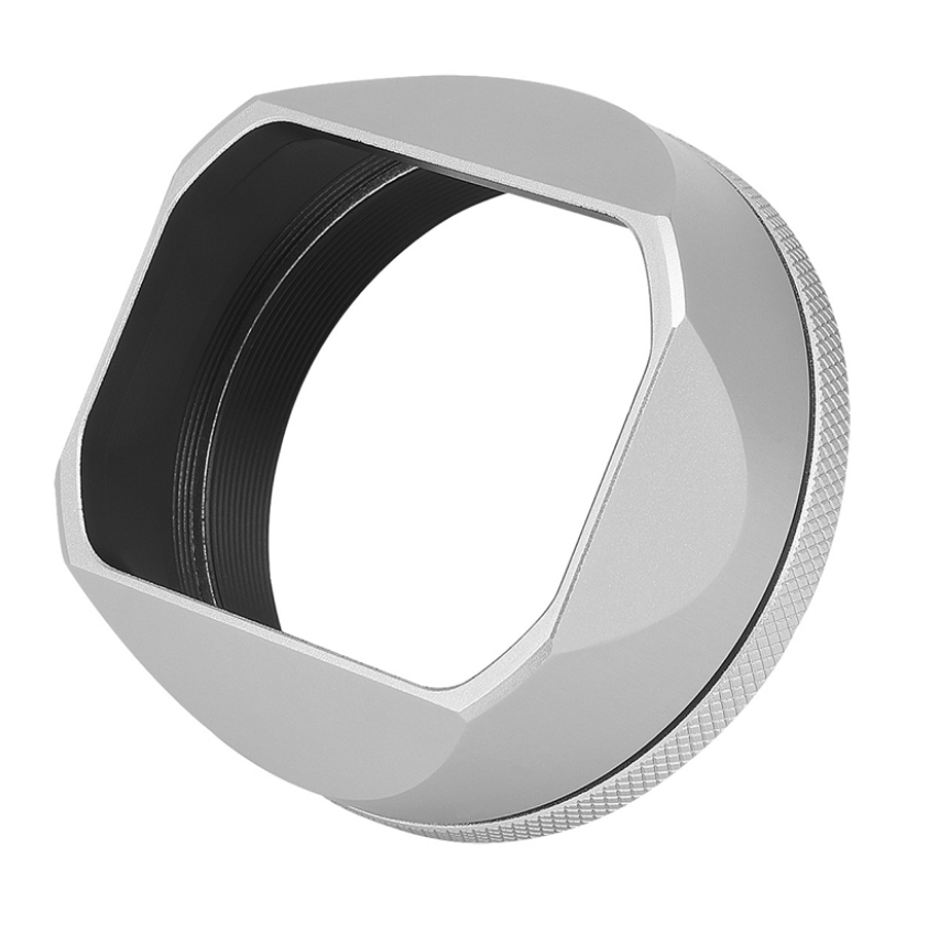 Lens Cap Vintage - 49mmカメラ ヴィンテージ スクエア レンズフード シェード メタルマスク