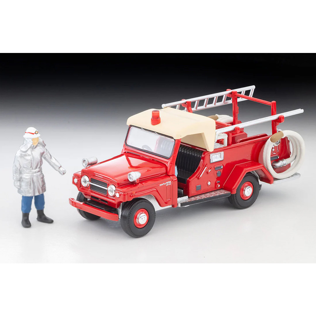 Vintage Collectible Model Cars - オリジナルトミーテックトミカ限定ヴィンテージ LV-31c 日産パトロールポンプ消防車 1/64 ダイキャストモデルカー フィギュア付き