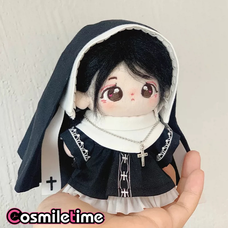 10cm、20cmの綿製ぬいぐるみ用、ヴィンテージ風の黒と白 - Vintage Collectible Items のレビューと価格