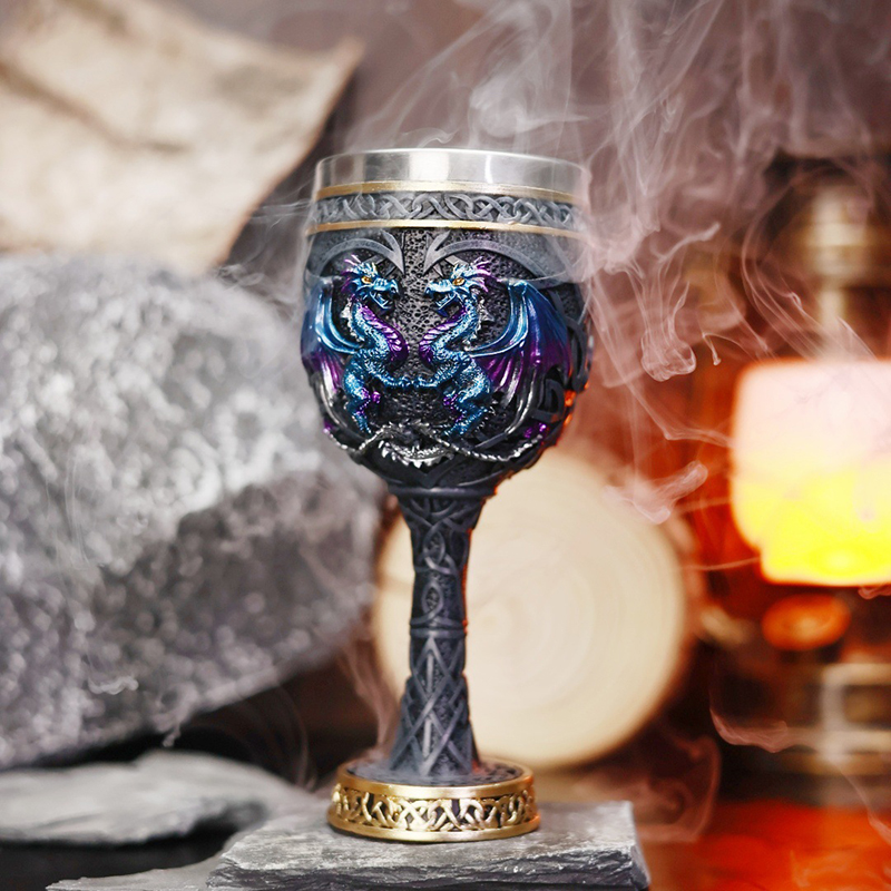 ヴィンテージゴシック ダブルドラゴン ゴブレットカップ ワイ - Collectible Vintage Wine のレビューと価格